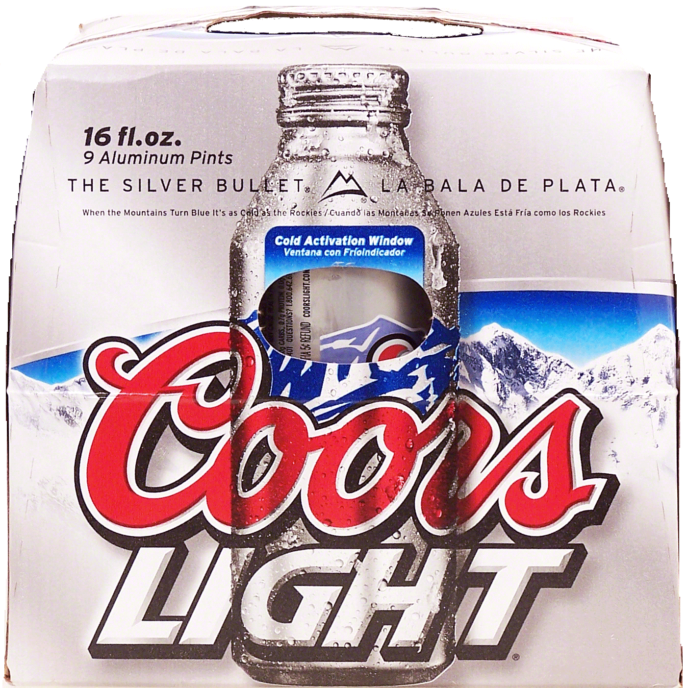 Coors Light domestic beer, 16-fl. oz. pints, bottle can Full-Size Picture